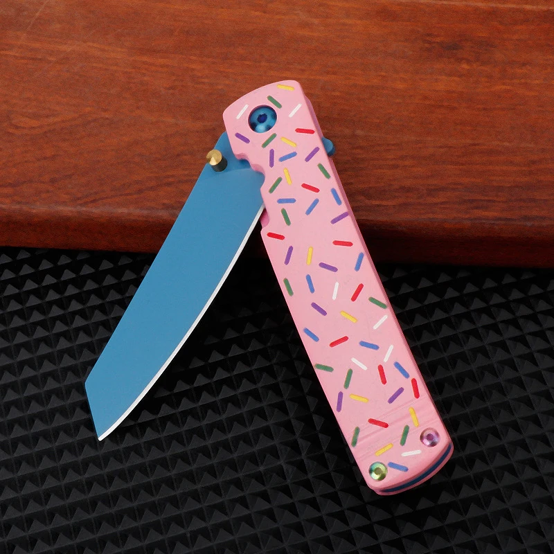 High quality 3D printing handle sharp portable tactical EDC small folding pocket knife for outdoor