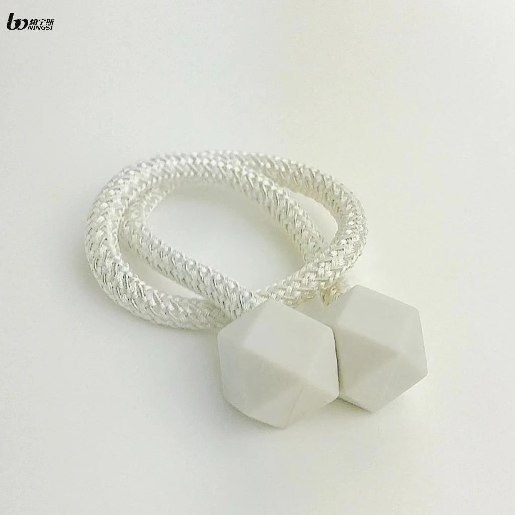 Modern Popular Style Polyhedron Curtain Strap with Magnet for Contemporary Curtain Poles Tracks & Accessories
