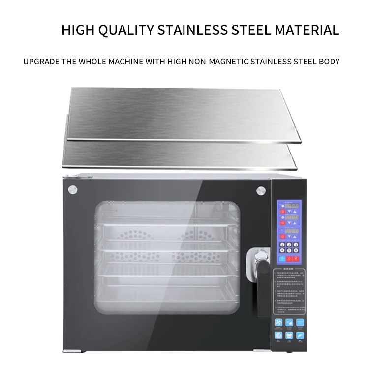 GQ-CV4 Hot Sale Commercial Multifunction Electric Hot Air 4 Trays Stainless Steel Convection Oven For baking At Home