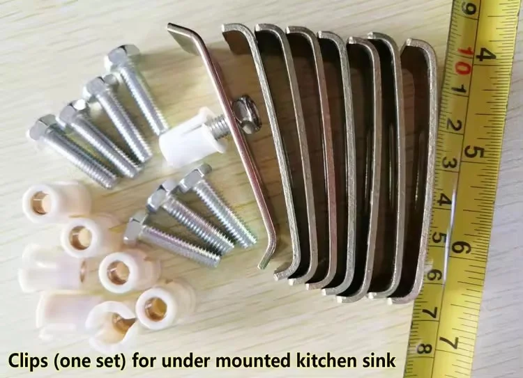 Iron Mounting clips anchor for undermount under counter vanity ceramic sinks porcelain sinks stainless steel kitchen sinks