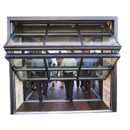 Deda Commercial Grade Glass Bi Folding Garage Doors Of Aluminum In China