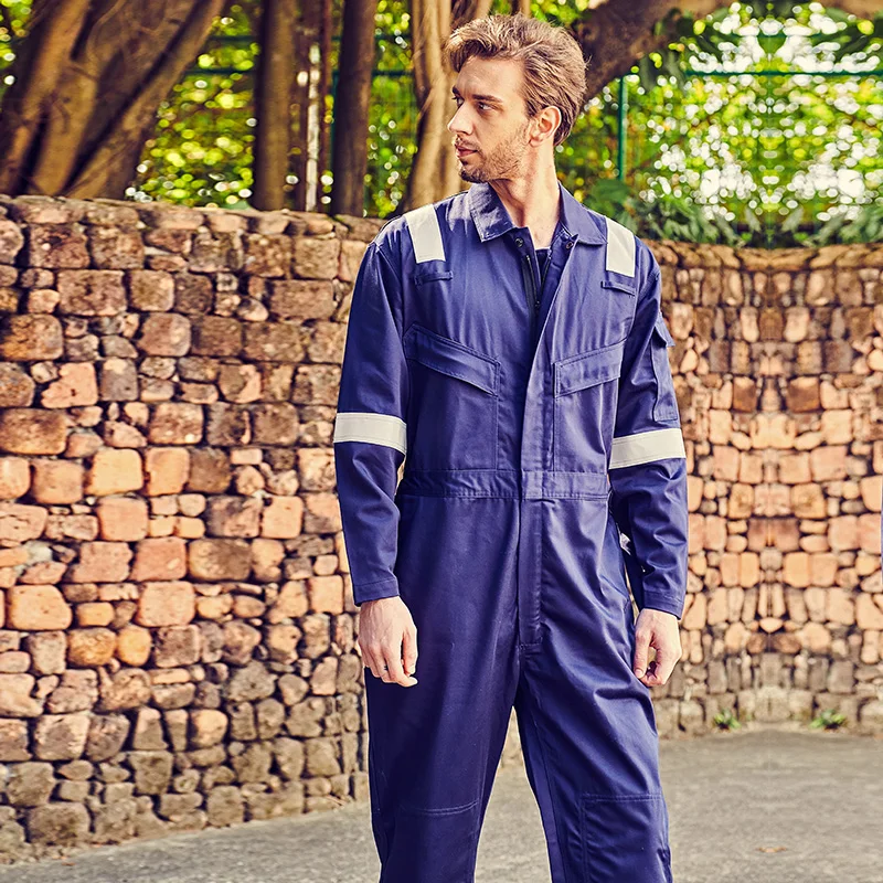 Wholesale Mechanics Safety Flame Resistant Coveralls With Reflector