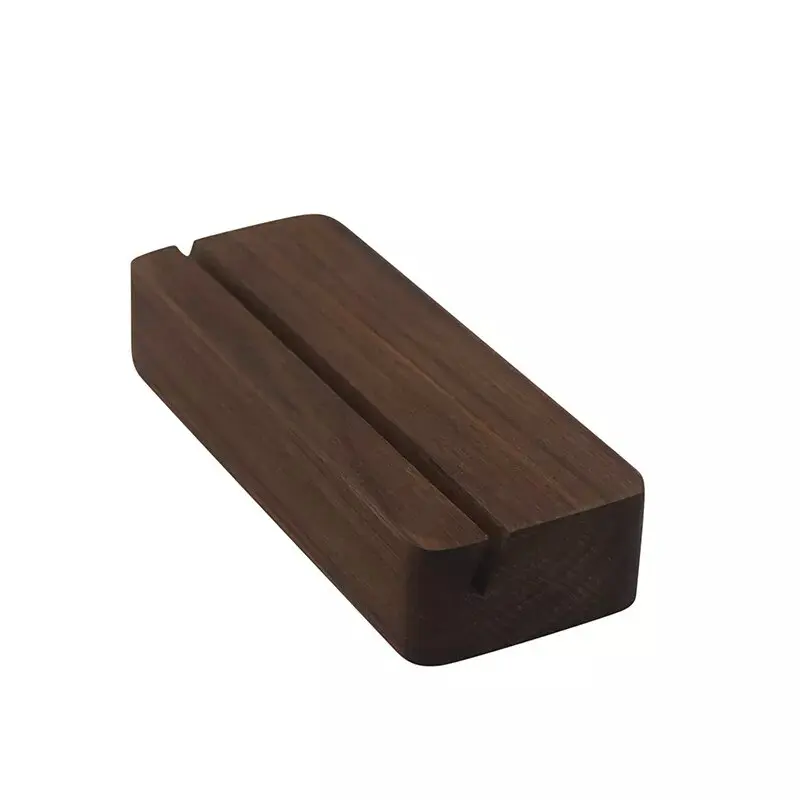 A4 A5 A6 Wooden Display Holder Base Rectangle Card Holder Display Stand Restaurant Cafe Store Menu Place Card Slot Stand Base