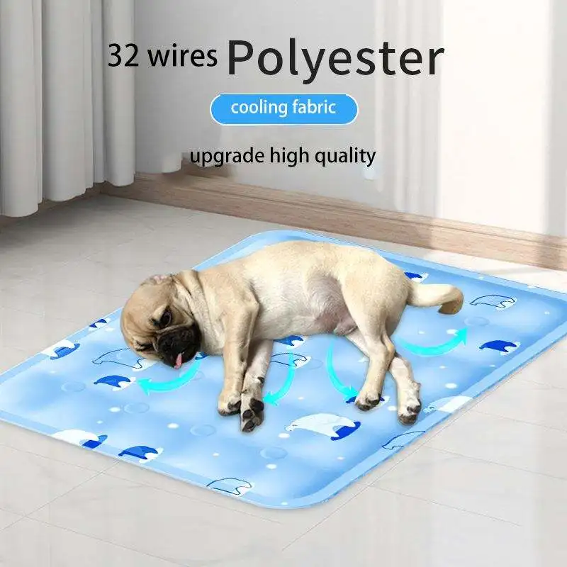 Multi-size summer cute duck Waterproof Bite-resistant Foldable Reusable Washable PVC cooling pet ice pad for dog cat sleeping