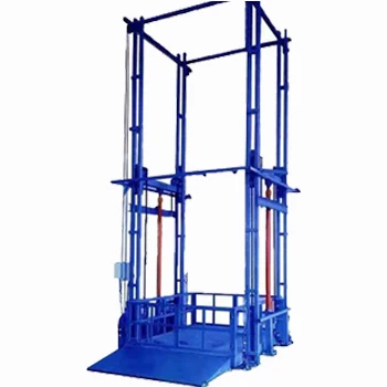 2021 Factory Wholesale residential cargo lift hydraulic warehouse lift stationary lead rail freight elevator