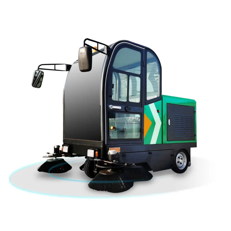 Industrial Vacuum Electric Cleaner Electric Sweeper Street Floor Machine Road Sweeper Truck Drive Street Ride On Sweeper