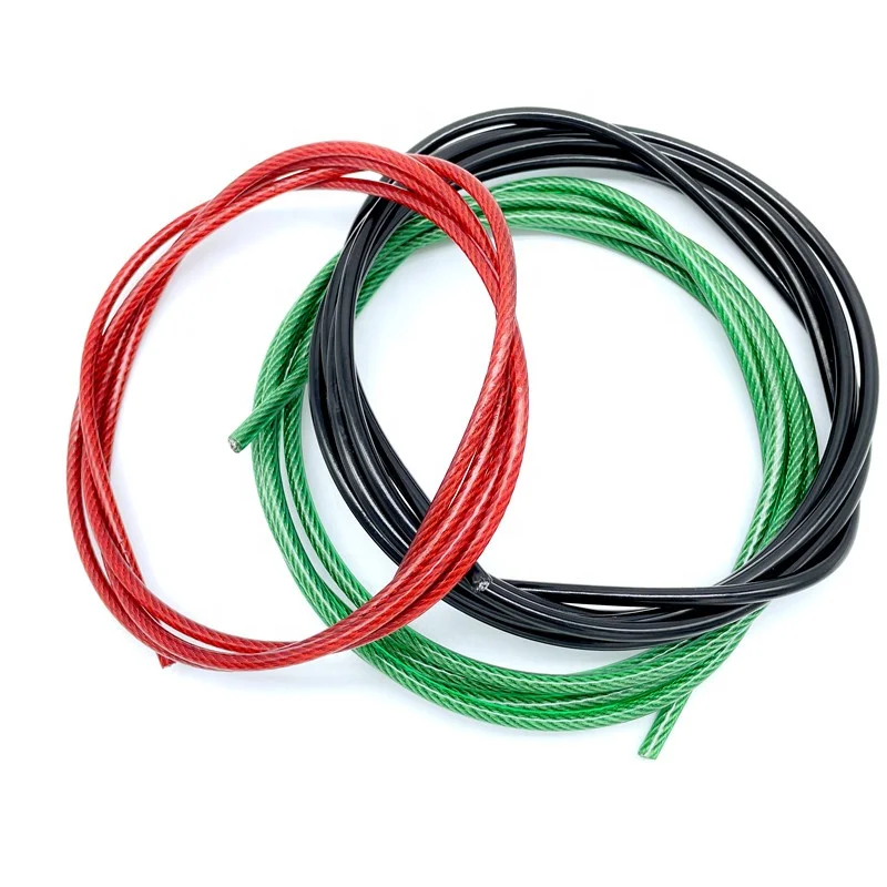 Durable Nylon Pvc Plastic Coated Steel Wire Rope For Safety