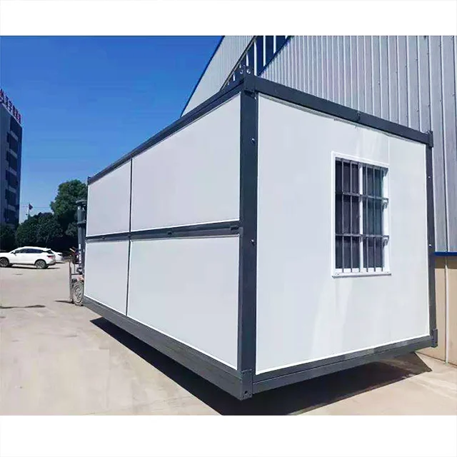 Prefabricated portable folding modules mobile containers office affordable residential folding house