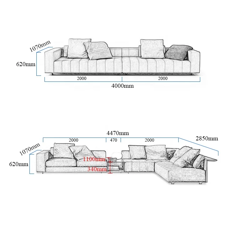 Foshan New Arrival Shann Furniture Sofa Sets Modern Italy  Style Living Room Sofa Set