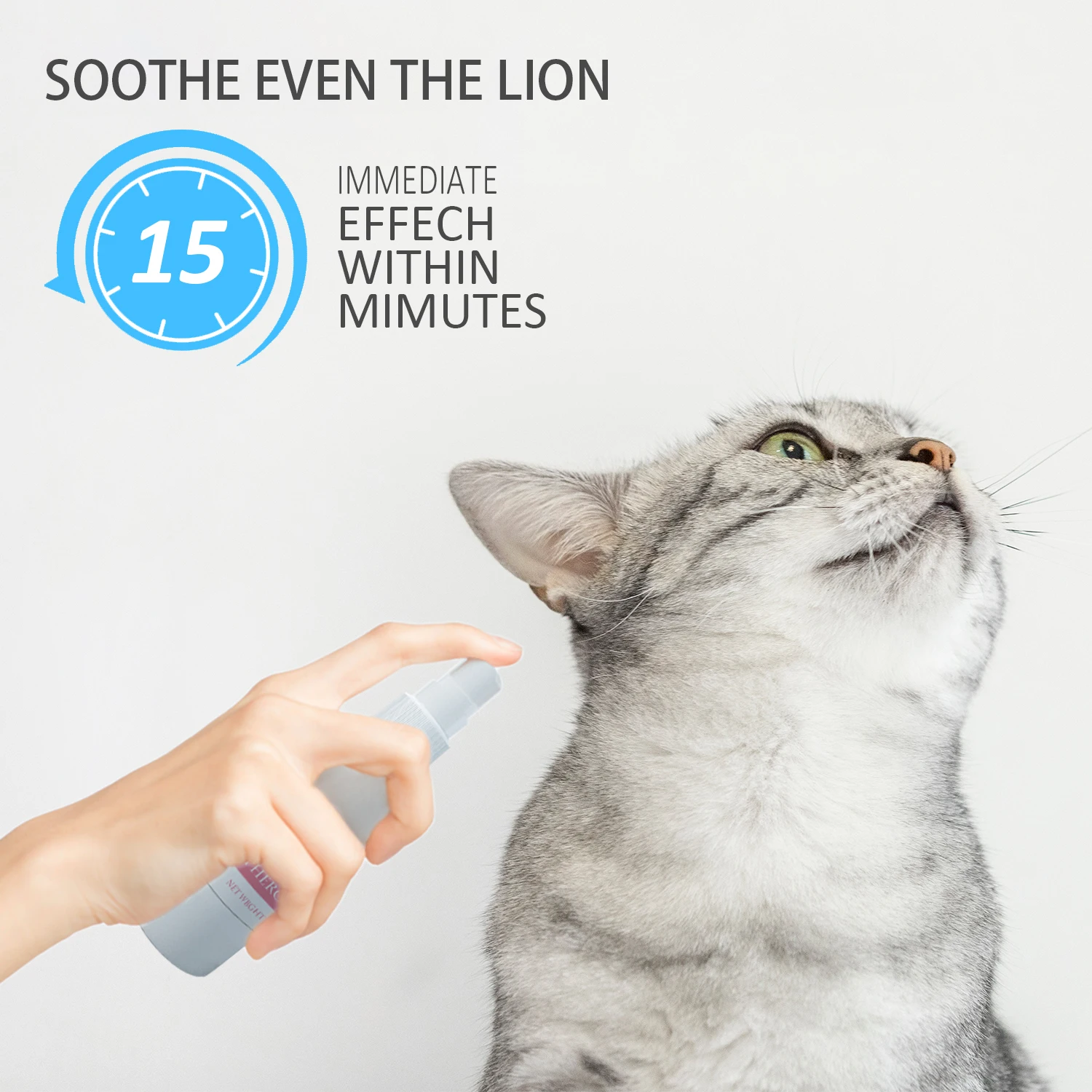 Enhanced Calm Formula of Anxiety Relief & Behavior Control Pets Pheromone Calming Spray for Cats