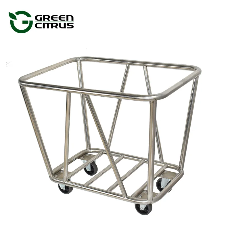 Heavy Duty Hotel Laundry Housekeeping Cart Trolley For Room Cleaning