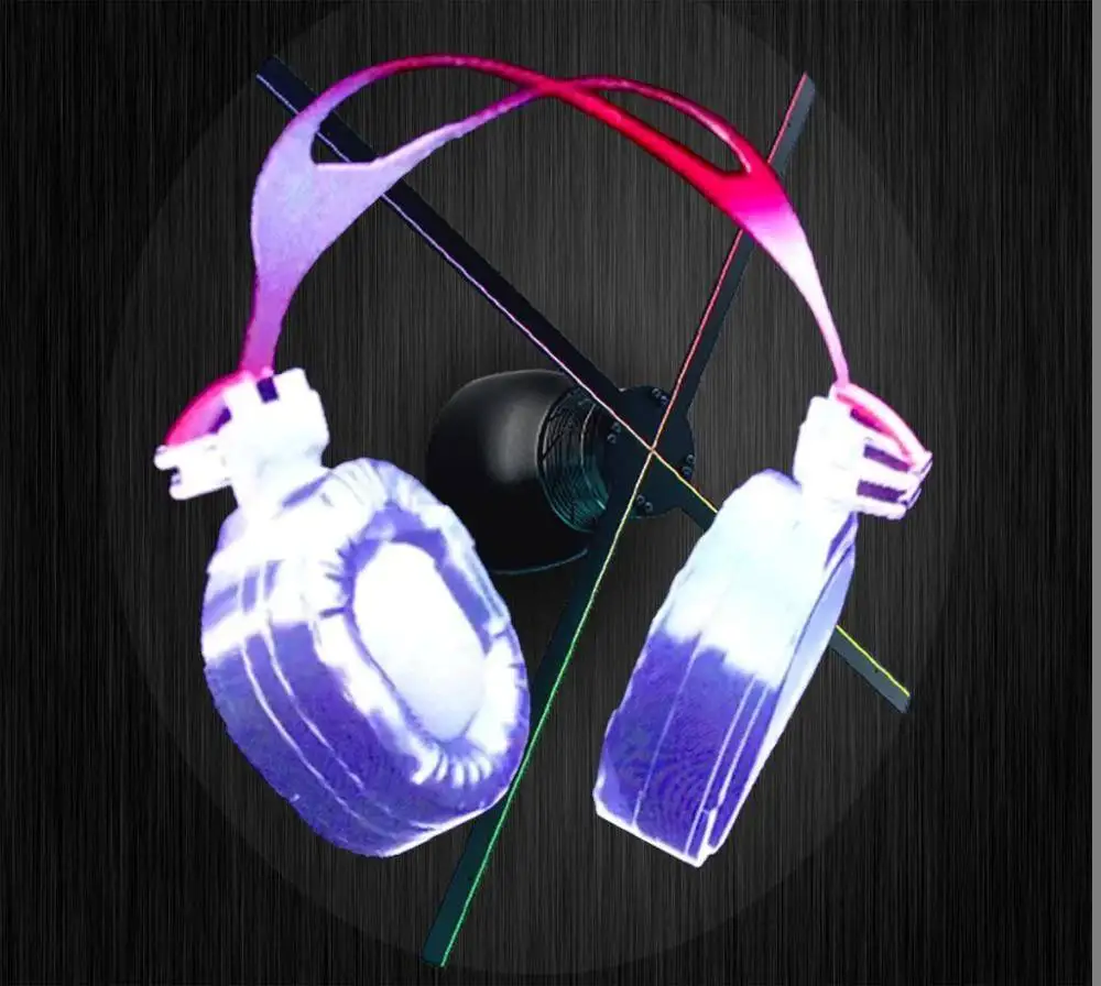 Rechargeable Vertical Transparent LED Screen 3D Hologram Projector for Advertising for Desktop Display in Shopping Malls