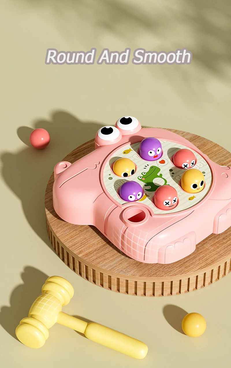 Wholesale Funny Montessori Baby Toys Cartoon Animal Theme Knocking Game Parent Child Board Hammering Game