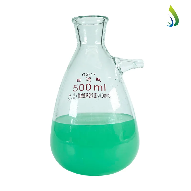 Стеклянная фильтрующая колба с верхней трубкой 1000 мл 2500 мл 5000 мл лабораторная колба для стеклянной посуды от производителя фильтрующая колба