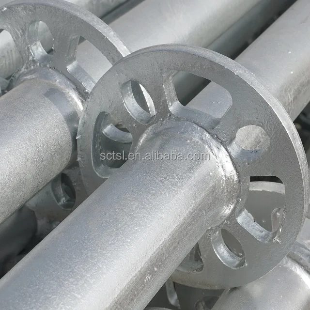 Construction ring lock  scaffolding system aluminum ringlock scaffolding ledger ringlock scaffolding paint surface treatment