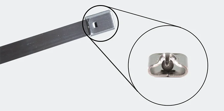 304 Stainless Steel Self-lock Cable Tie Adjustable Stainless Steel Cable Tie Steel Zip Tie