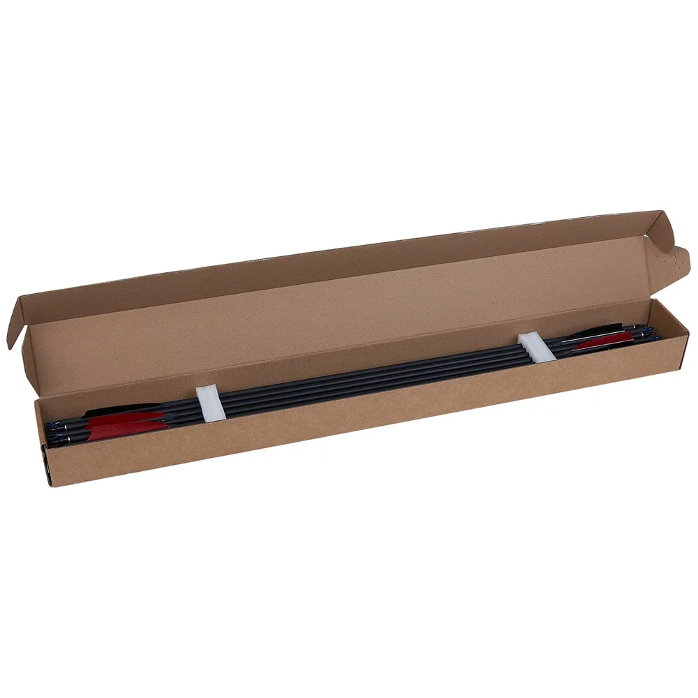 Archery Mixed Carbon Arrow with Natural Turkey Feather 30 Inches for Compound/Recurve Bow Shooting Hunting