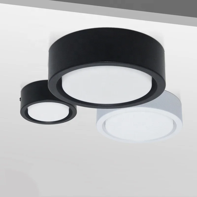 Ultra Slim Modern Fixtures Surface Mounted 9W 12W 18W 24W 30W Round White Aluminium Led Ceiling Lights