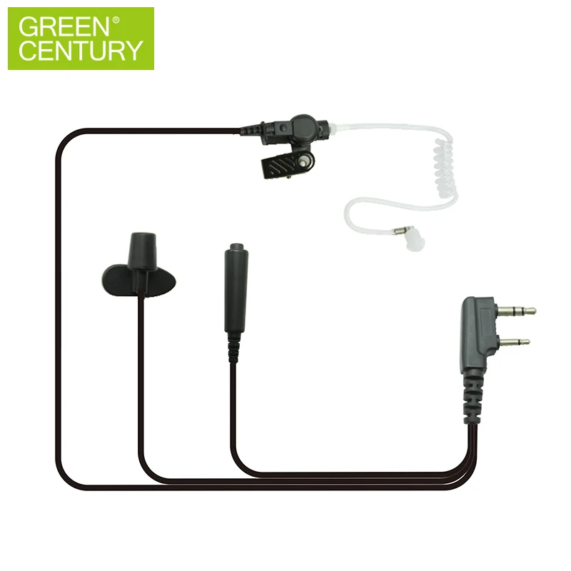 Walkie talkie headphone 2 pin Earhook Earphone wired earphones  ken wood radio earphone