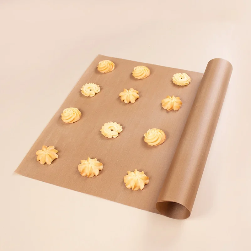 Wholesale Teflon coated fiberglass cloth Heat Resistant Oil Paper Non-stick Baking Tray Liner Cake Pads Pastry Oven Liner