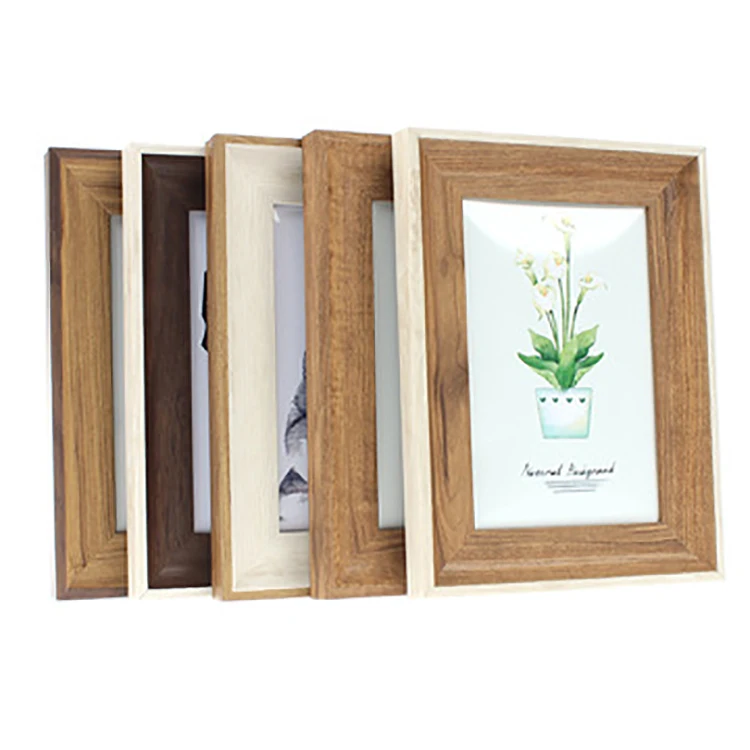 Modern Plastic Wall Hanging Picture Desk Display Stand Photo Frame