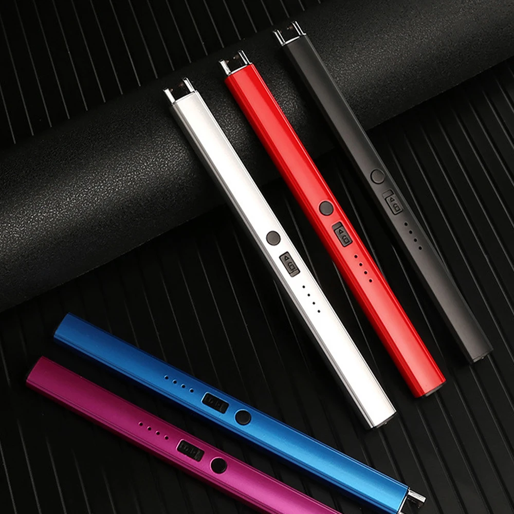 Wholesale Custom USB Flameless Electric Arc Candle Lighter Multifunctional Rechargeable Modern Design Cigarette Use Metal