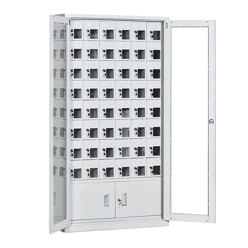 cell phone cabinet with charging facilities, staff mobile phone storage cabinet