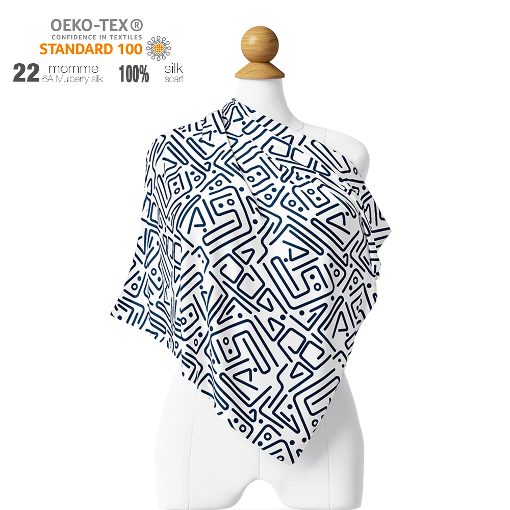 Бандана под заказ квадратный шелковый шарф новинка 2022 трендовый большой