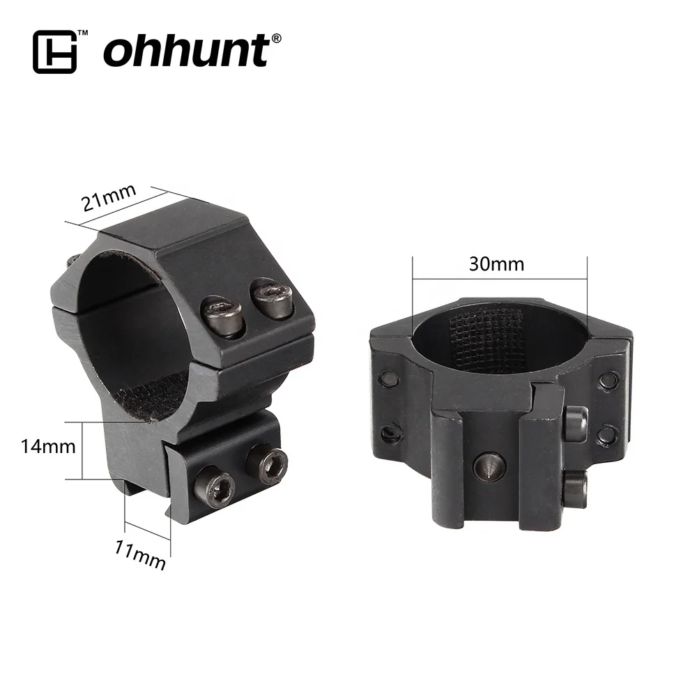 Ohhunt Заводские OEM 30 мм 11 базовые кольца с низким уровнем охвата