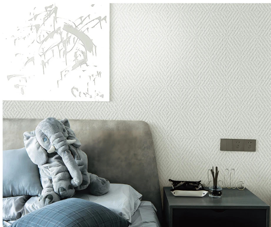 2024 Plain PVC Wallpaper Rolls Wall Paper 3D Home Decoration For Living Room