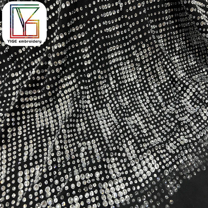 Высокое качество Swarovski Кристалл Тюль сетчатая кружевная ткань роскошное свадебное платье Хрустальная
