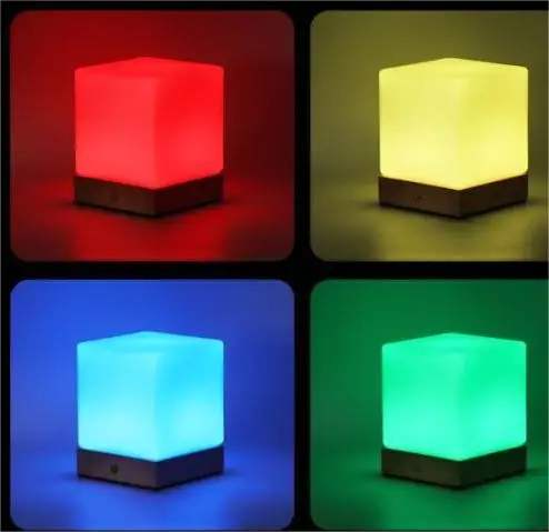 professional factory modern designer Bar colors smart home decor RGB atmosphere rechargeable rgb 3d night light table lamp