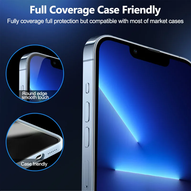 Magicbox screen protector easy to install for iphone tempered glass easy install for iPhone 11 12 13 14 pro max