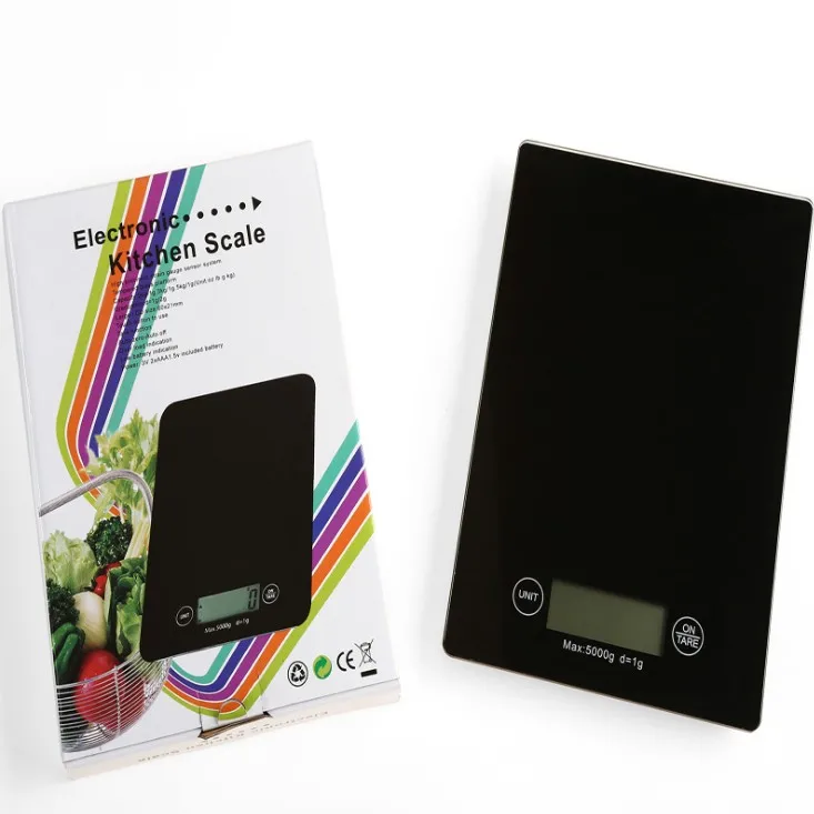 Tempered glass kitchen scale