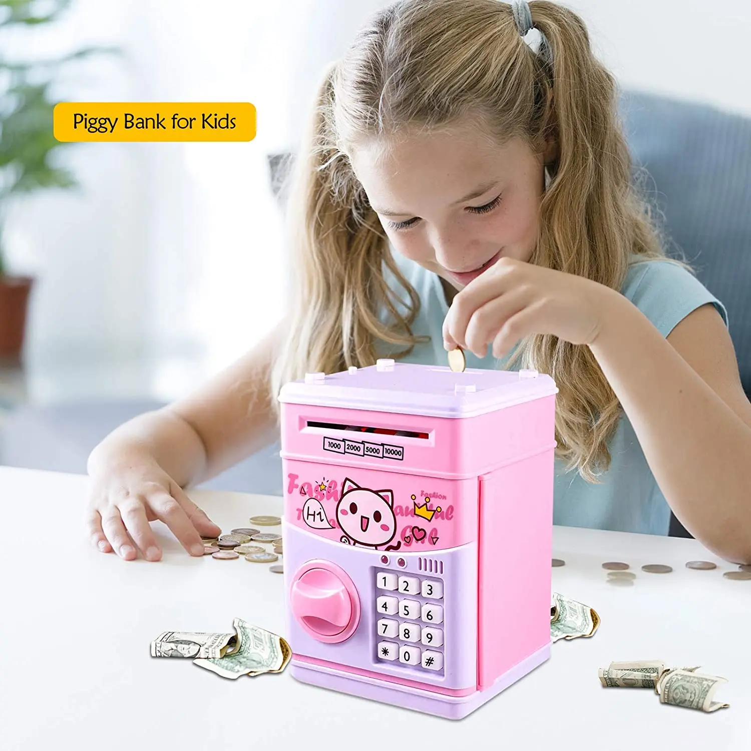 Оптовая продажа, копилка с паролем для купюр, монет, копилка для банкомата, Электронная Копилка, цифровая копилка