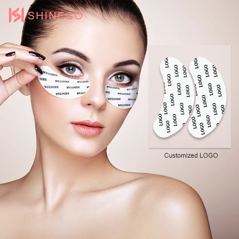 Фабрика частная этикетка патч самоклеющиеся светло-розовый матовый OEM коллаген гель кругов под глазами колодки наращивание ресниц нашивка с