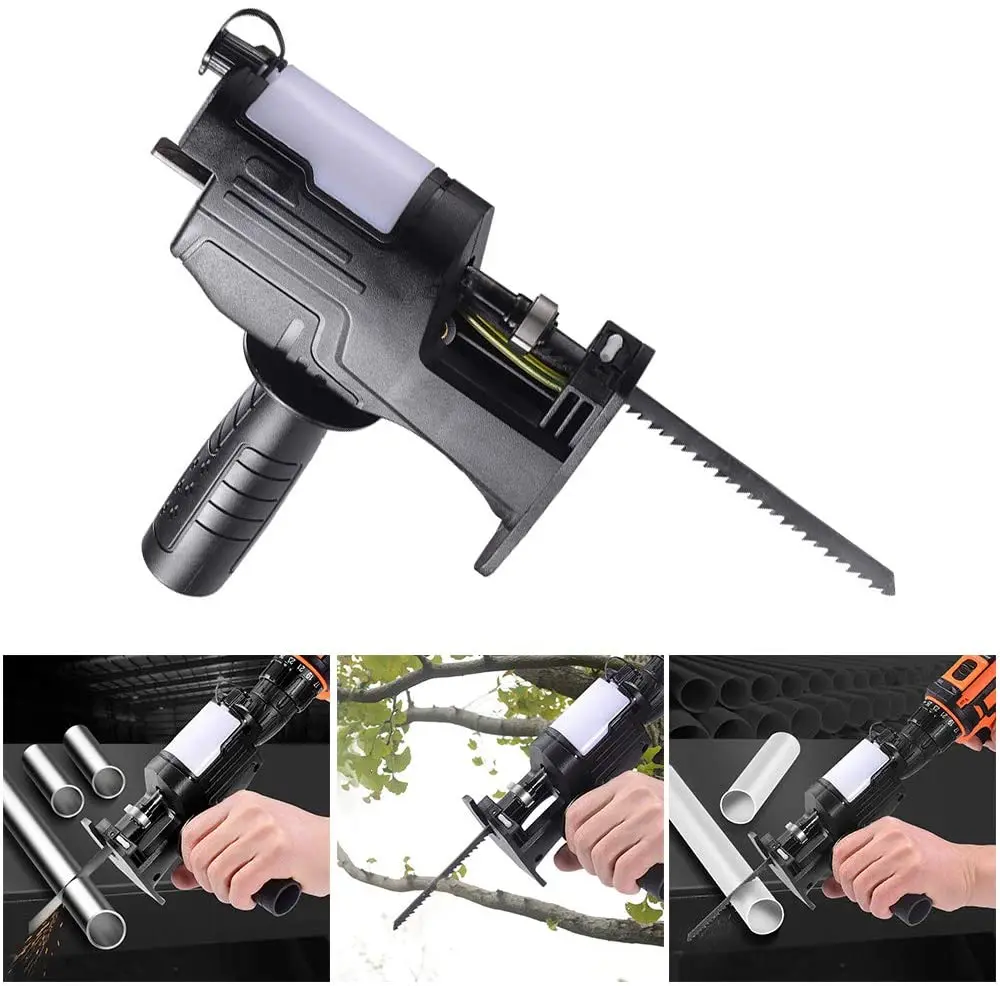 Portable Reciprocating Saw Adapter Electric Drill To for Wood Metal Cutting Tool with