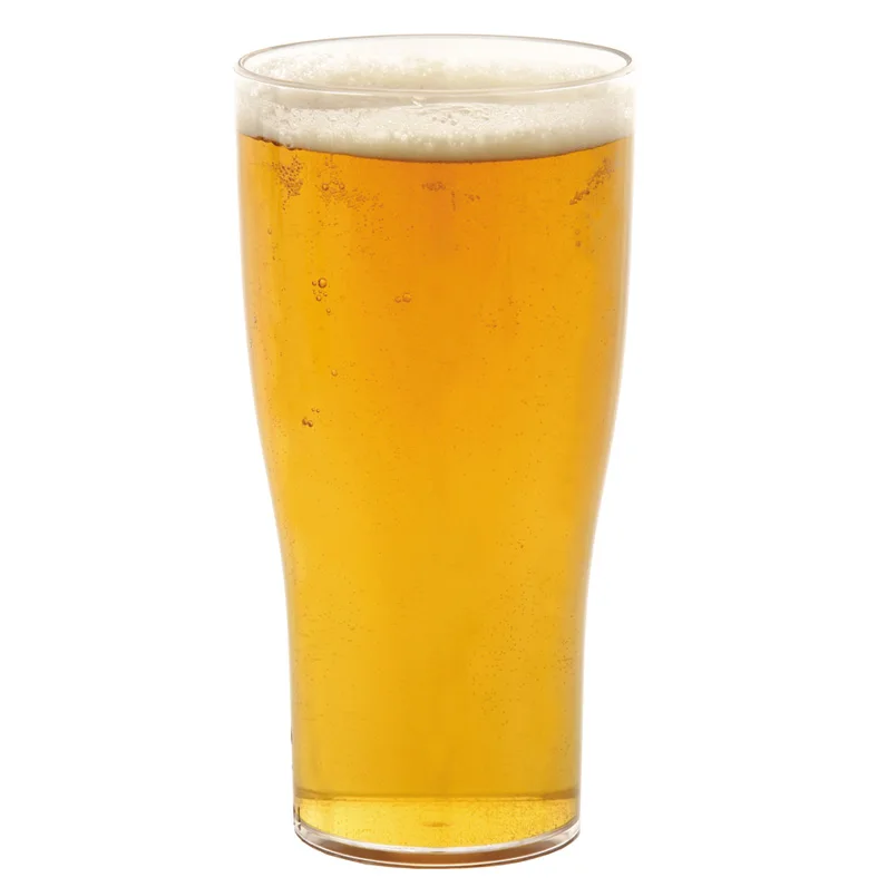 PC Beer Glass Brand Barware Conical Cup 510ml 17oz Clear Unbreakable Plastic Pint Beer Glass
