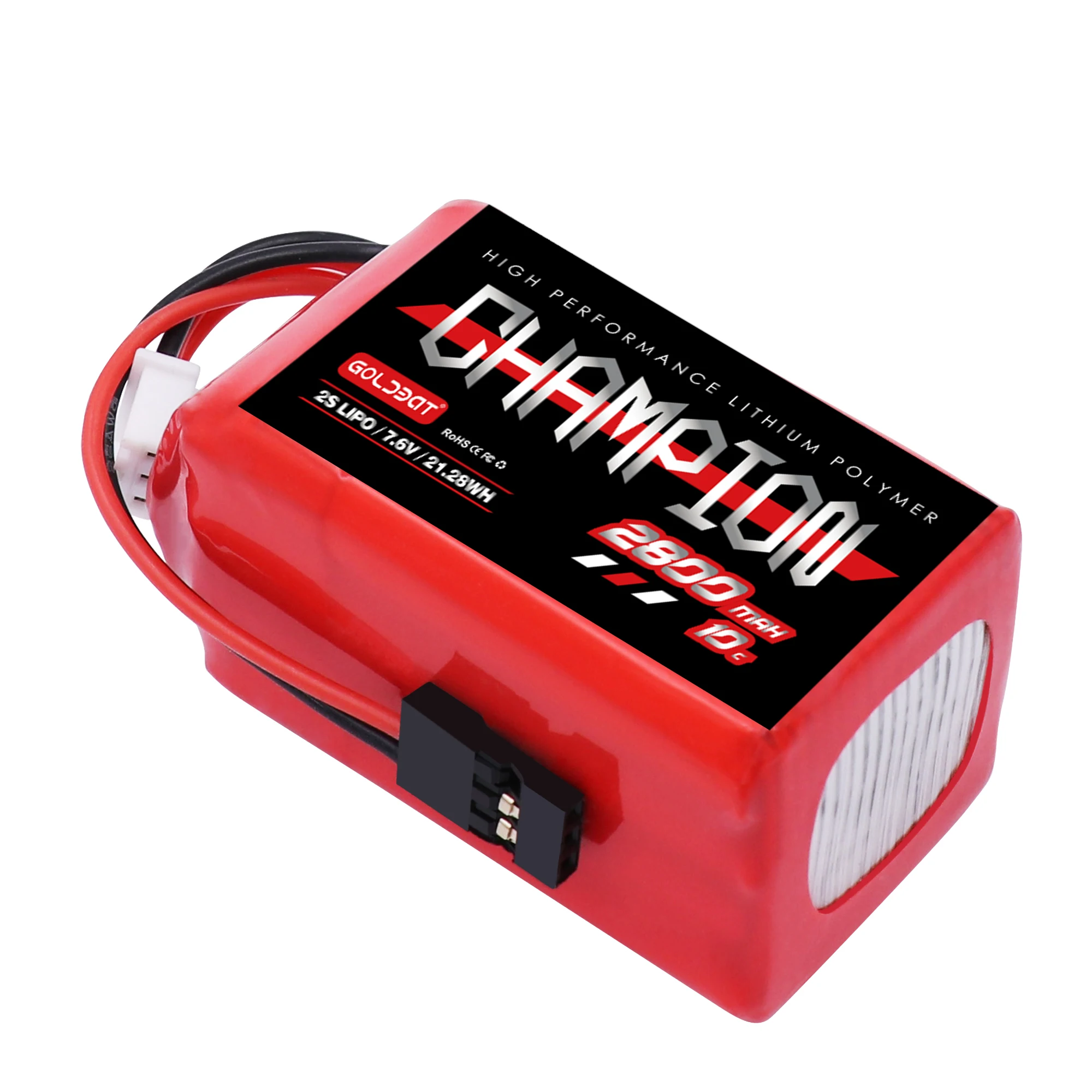 CHAMPION Factory Price 2800mAh 25C 2S 7.6V HV Rechargeable Lithium Battery Pack  airsoft  FPV Helicopter RC Car Drone Battery