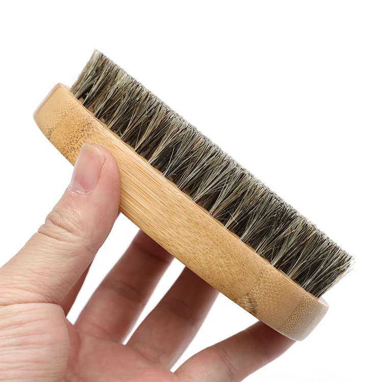 IN STOCK hot selling OEM natural wooden 100% boars bristles men wooden beard brush.jpg