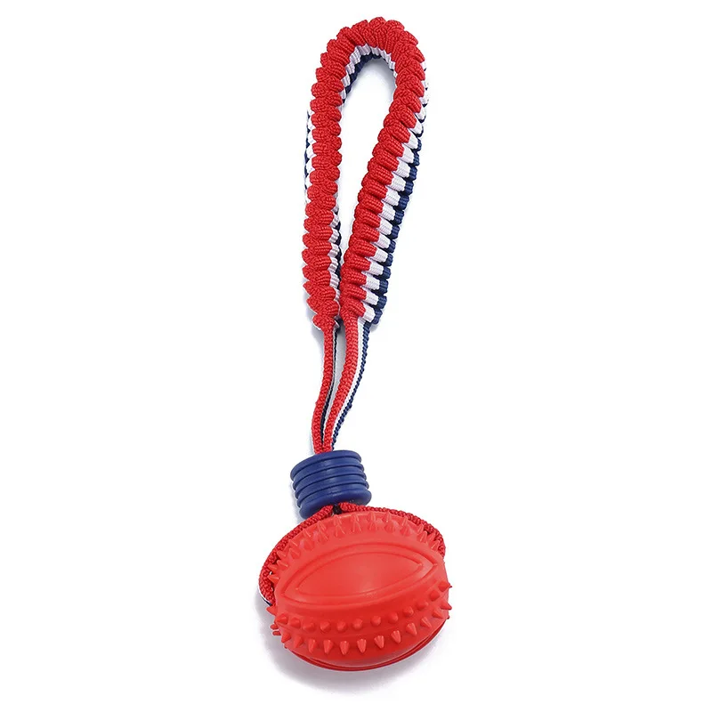 LM0219C Dog bite resistant toys Pet tire ball toy Elastic rope dog training toy Bite resistant teeth grinding ball