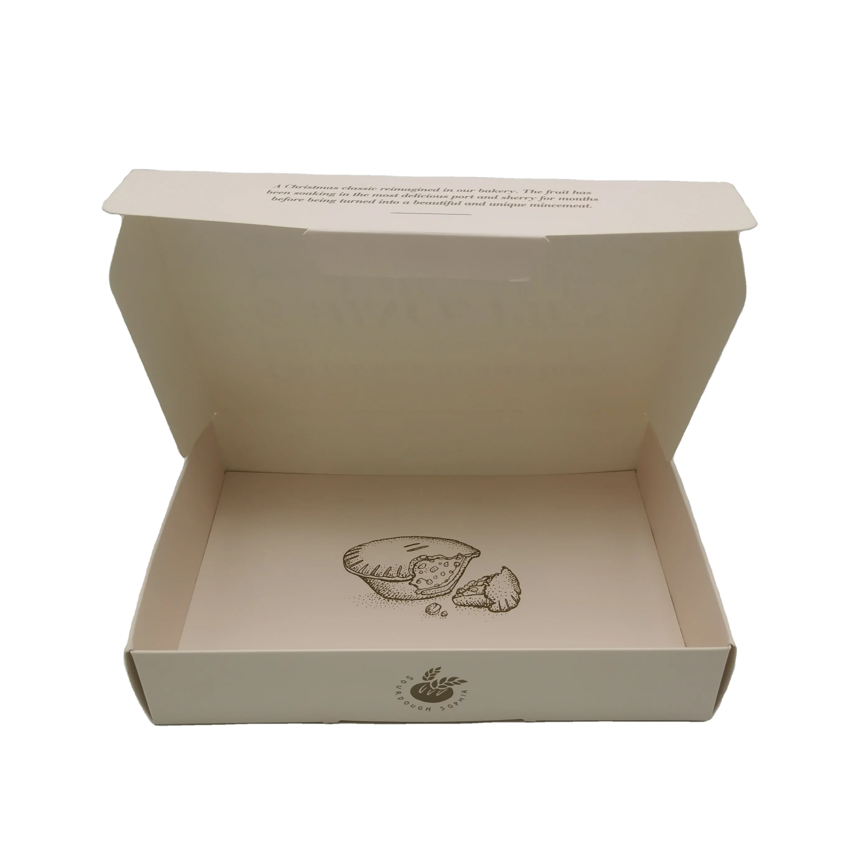 custom donuts cookie pie breads cake box packaging with customized size design