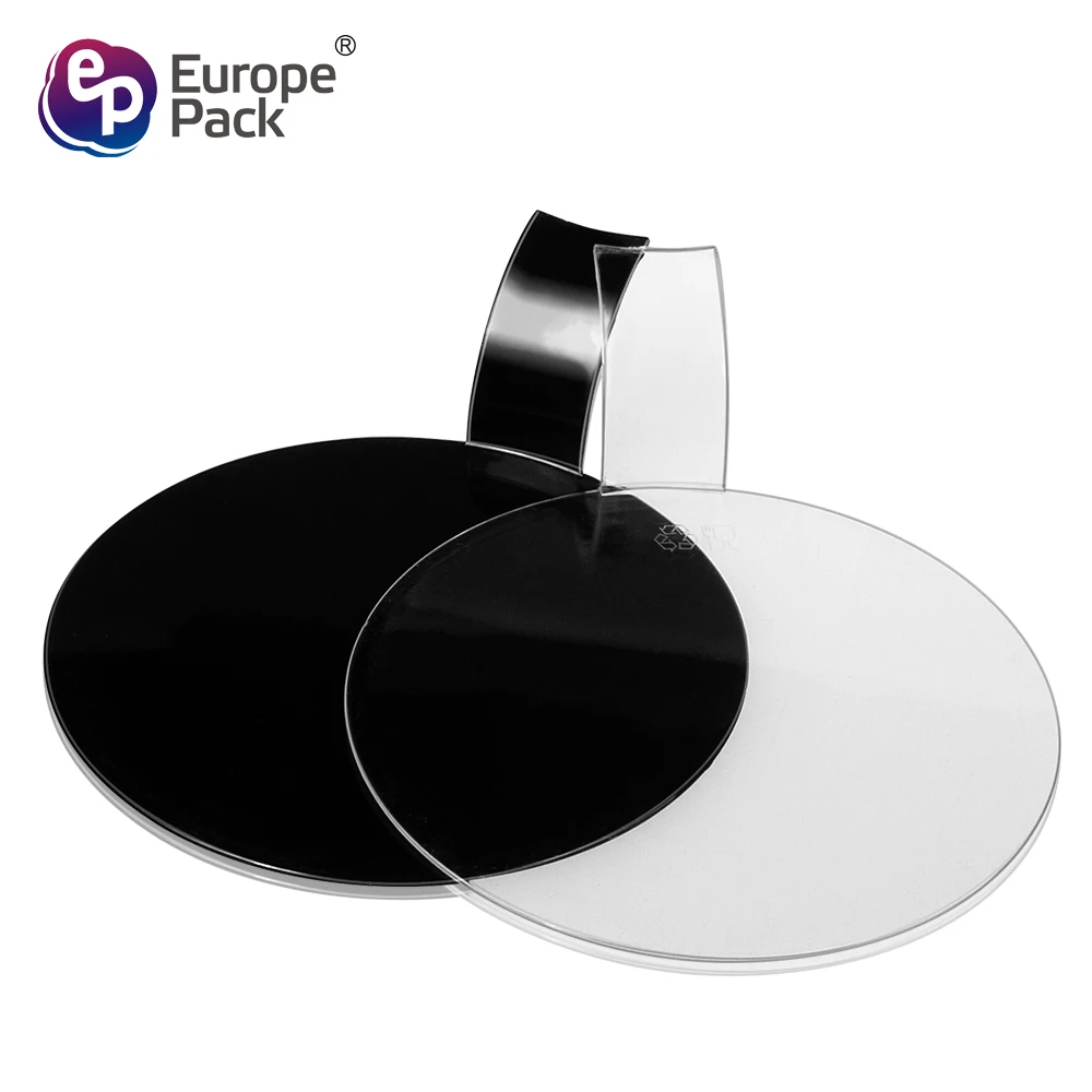 
 Новое поступление, одноразовая круглая пластиковая тарелка для пищевых продуктов  