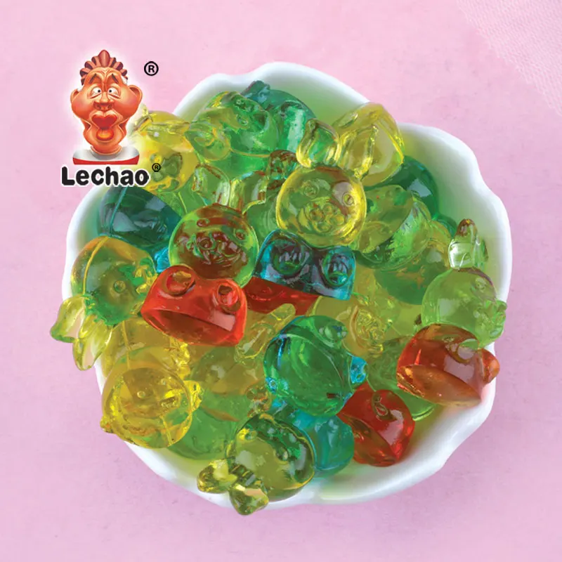 Chinese Snacks Halal Sweets 3D 4D Gummy Candy Bulk Confectionery Rabbit Shaped Jelly Gummy Candy
