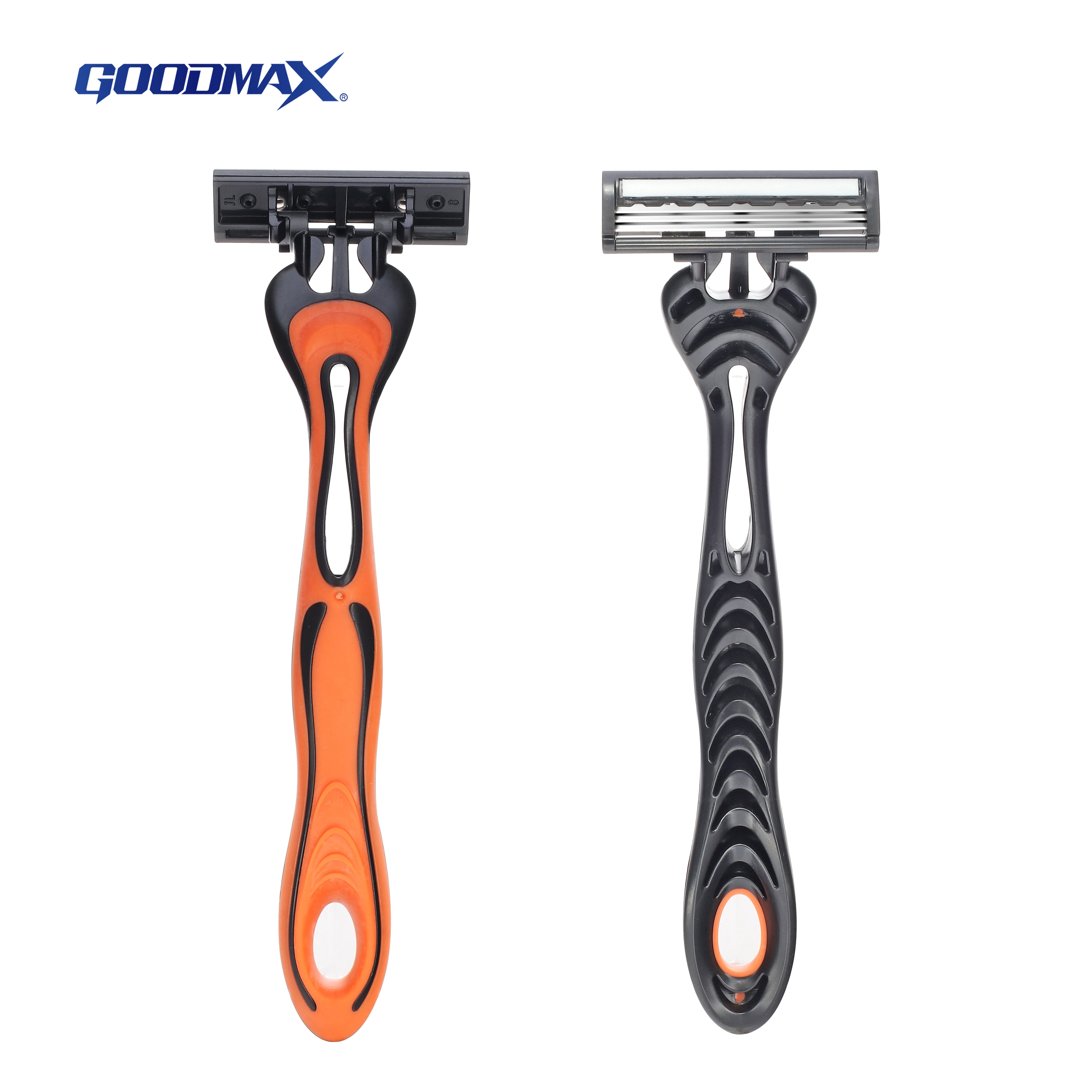 High Quality China Manufacturer Orange Triple Blade Disposable Razor Stainless Steel Blade Razor