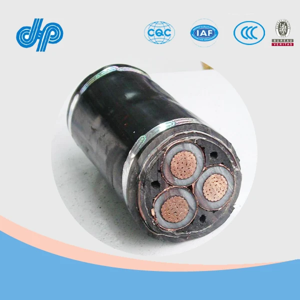 ICEA S-93-639 38mm2-500mm2 Powerlene Single and Multiconductor Shielded Concentric Neutral Copper Tape Cable