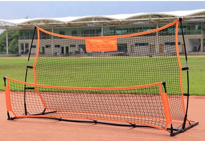 Double-Sided Soccer Ball Target Goal Practice Rebounder Net for Soccer Training