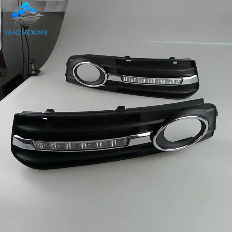 YZX для Audi A4 A4L B8 2009-2012 светодиодные дневные ходовые огни дневного света противотуманные