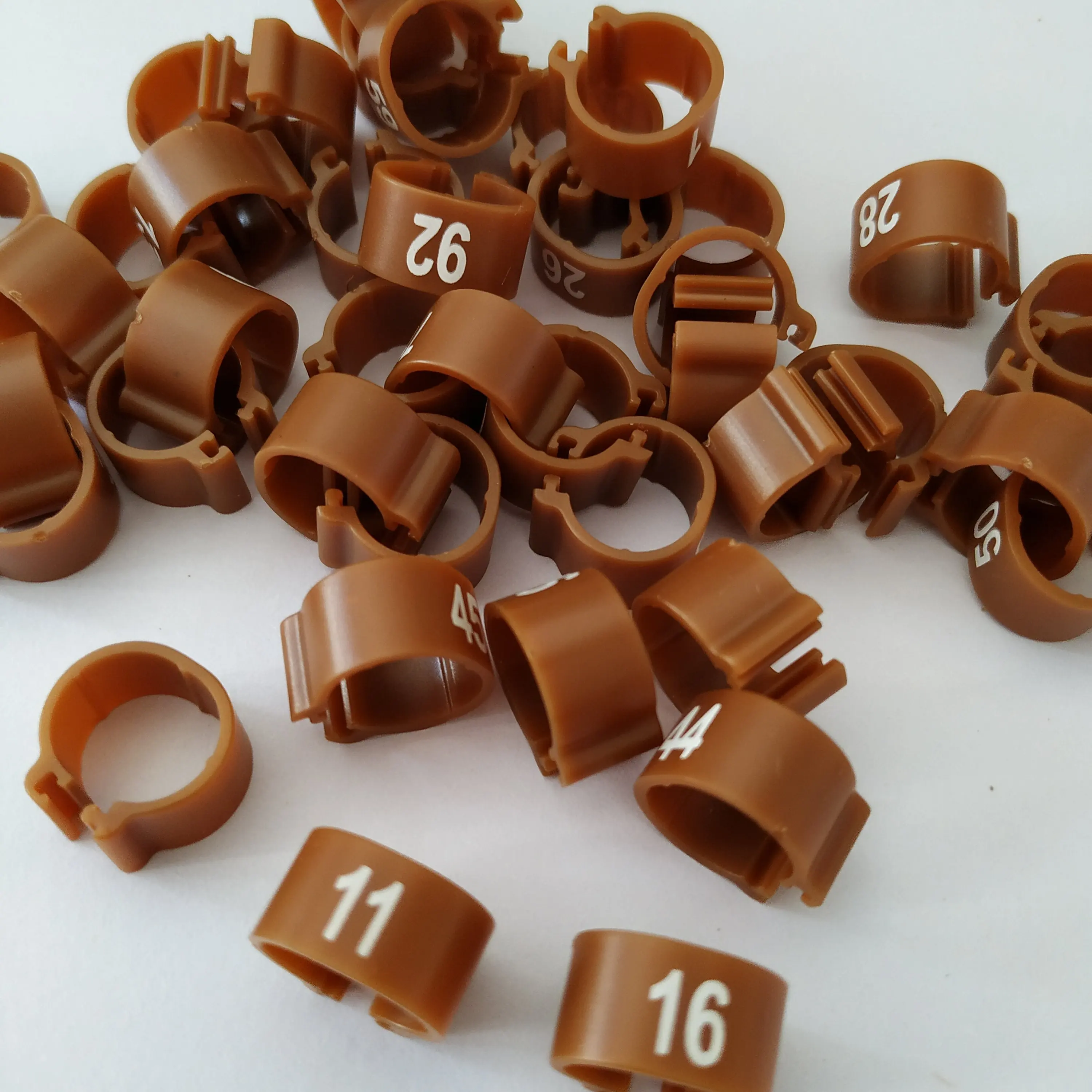 8mm 10mm 12mm 14mm Plastic Pigeon Ring Clip-On Poultry Dove Bird Chicks Duck Parrot for Identification Band PH-128