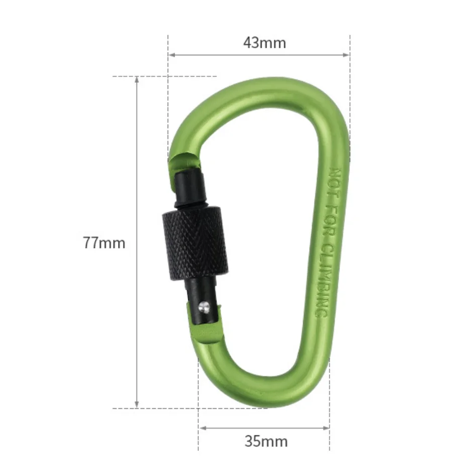 SOLO WILD Alloy Backpack Spring Buckle Hook Clasp Hook Safety Buckle For Camping Mountaineering